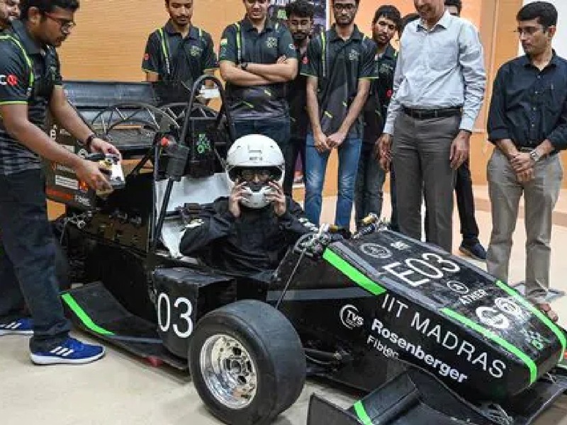 First Electric Racing Car From IIT Madras Rolled Out by Students ...